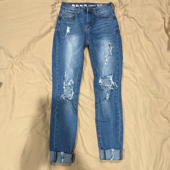 Song Denim - Trendy Distressed Blue Jeans